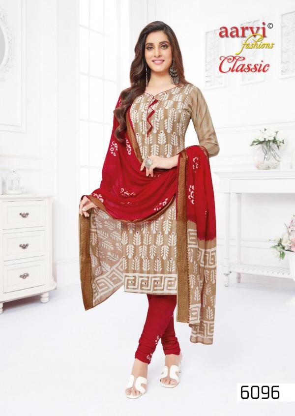 Aarvi Classic Vol-2 Cambric Cotton Wax Embroidery Designer Dress Material 